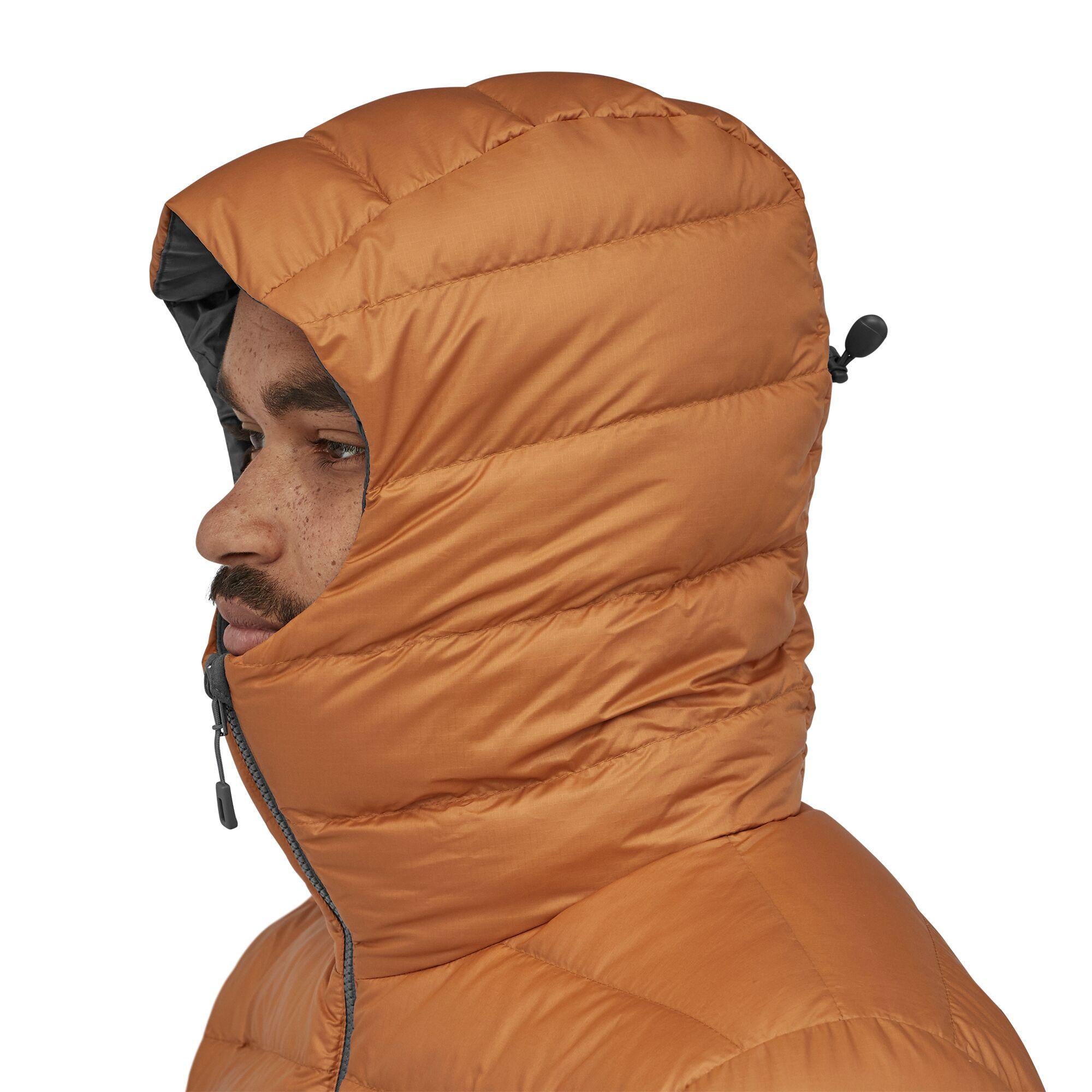 Patagonia Mens Down Sweater hoody pullover, hammond's gold, 84635