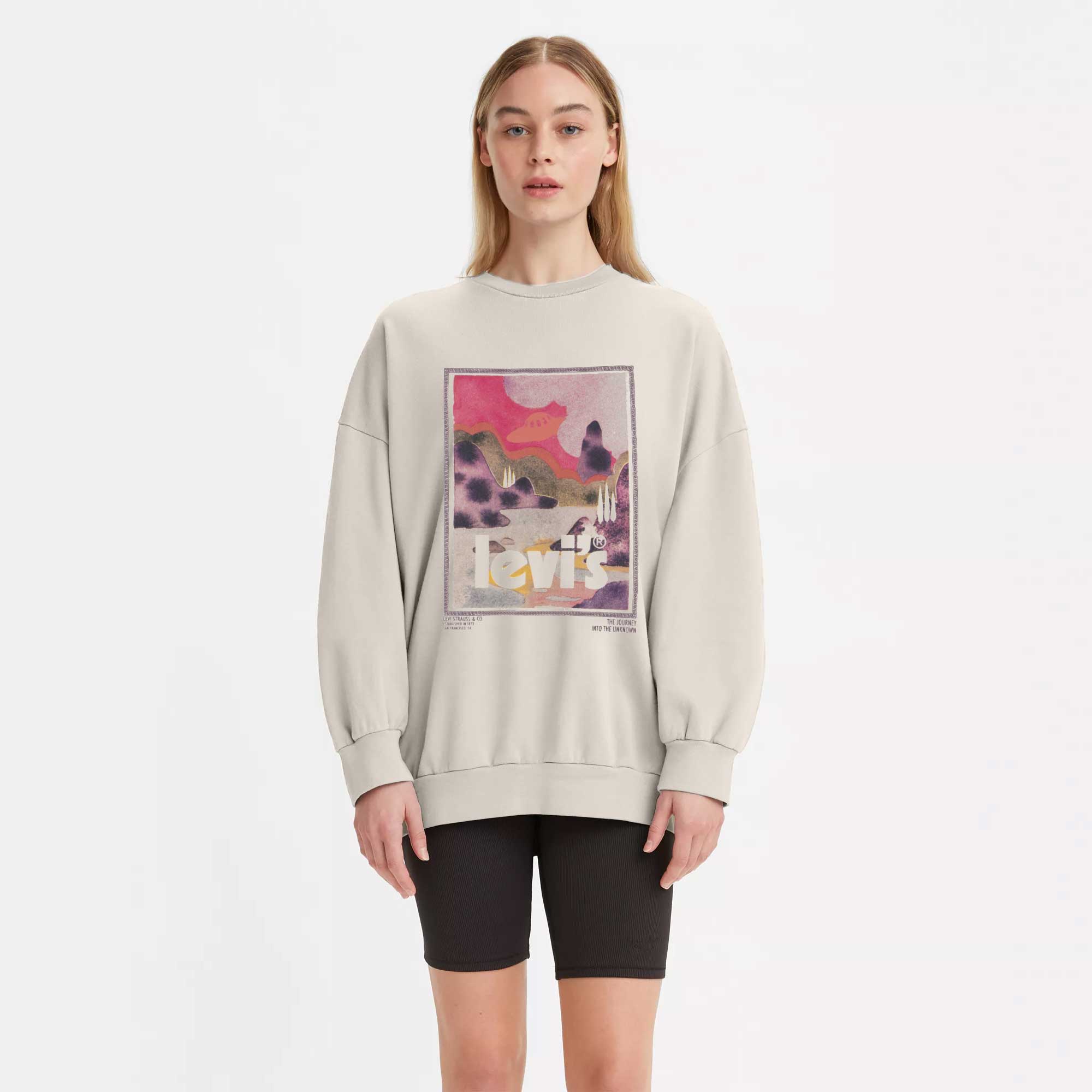 Levi's Womens Graphic Prism Crew