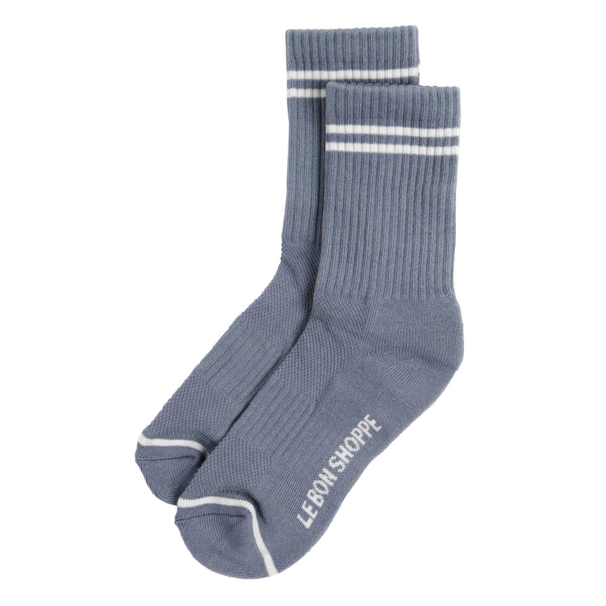 Le Bon Shoppe Boyfriend Socks, blue grey