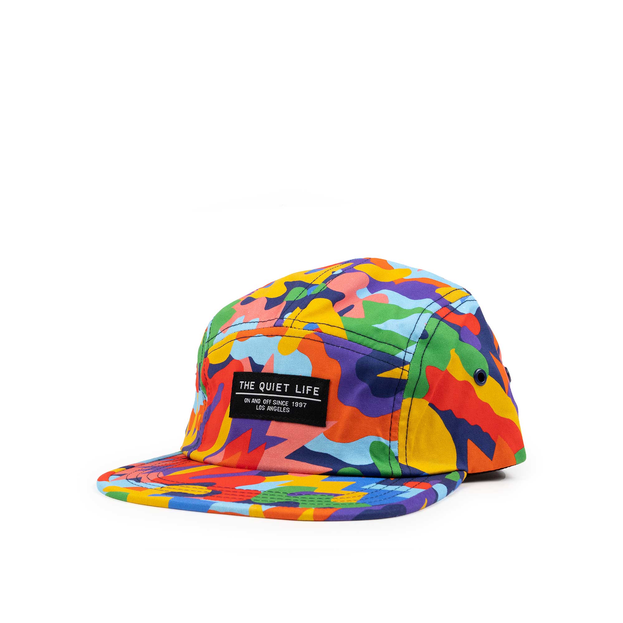 The Quiet Life Bryant Burst 5 Panel Camper Hat, multi — available at Norwood