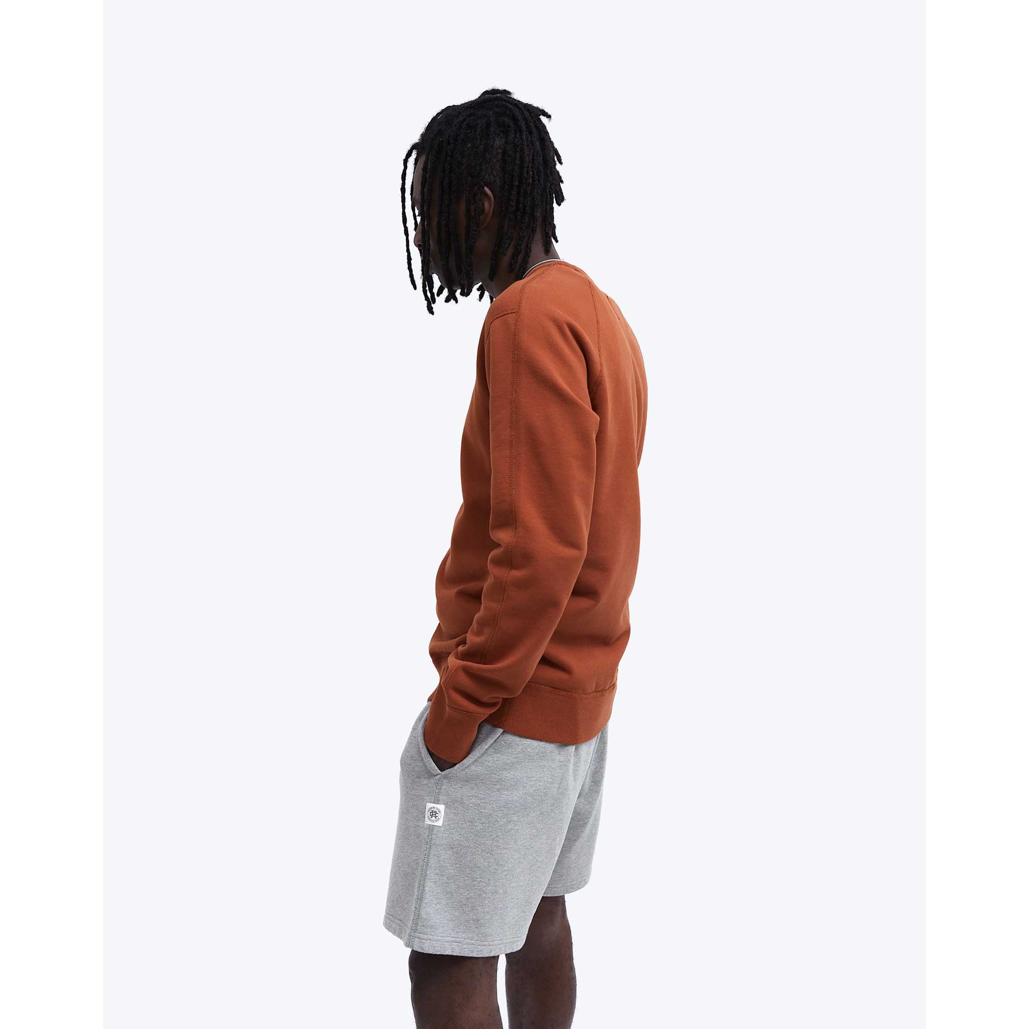 Reigning Champ Midweight Terry Crewneck — available at Norwood