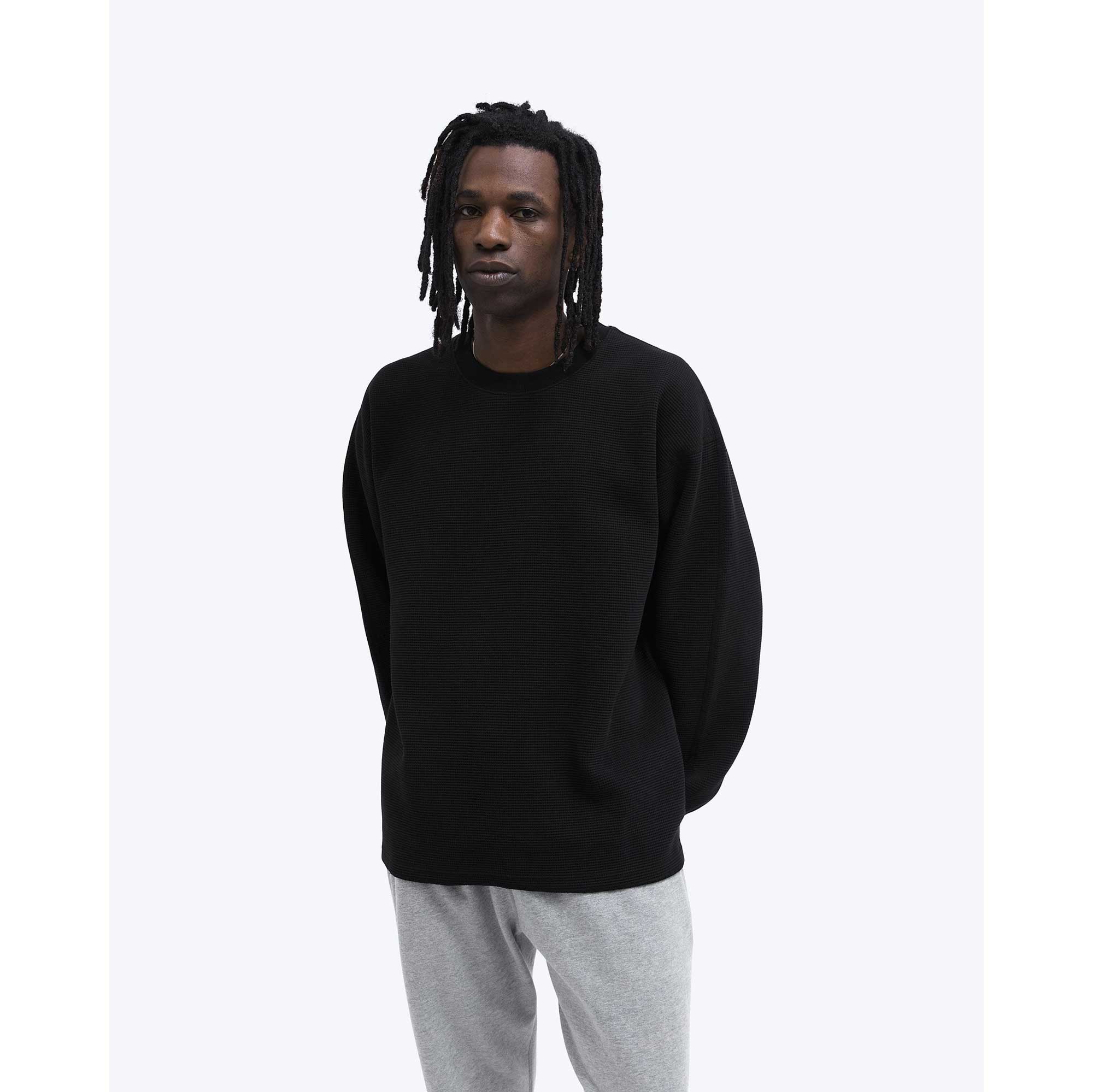 Reigning Champ Flatback Thermal Crewneck — available at Norwood