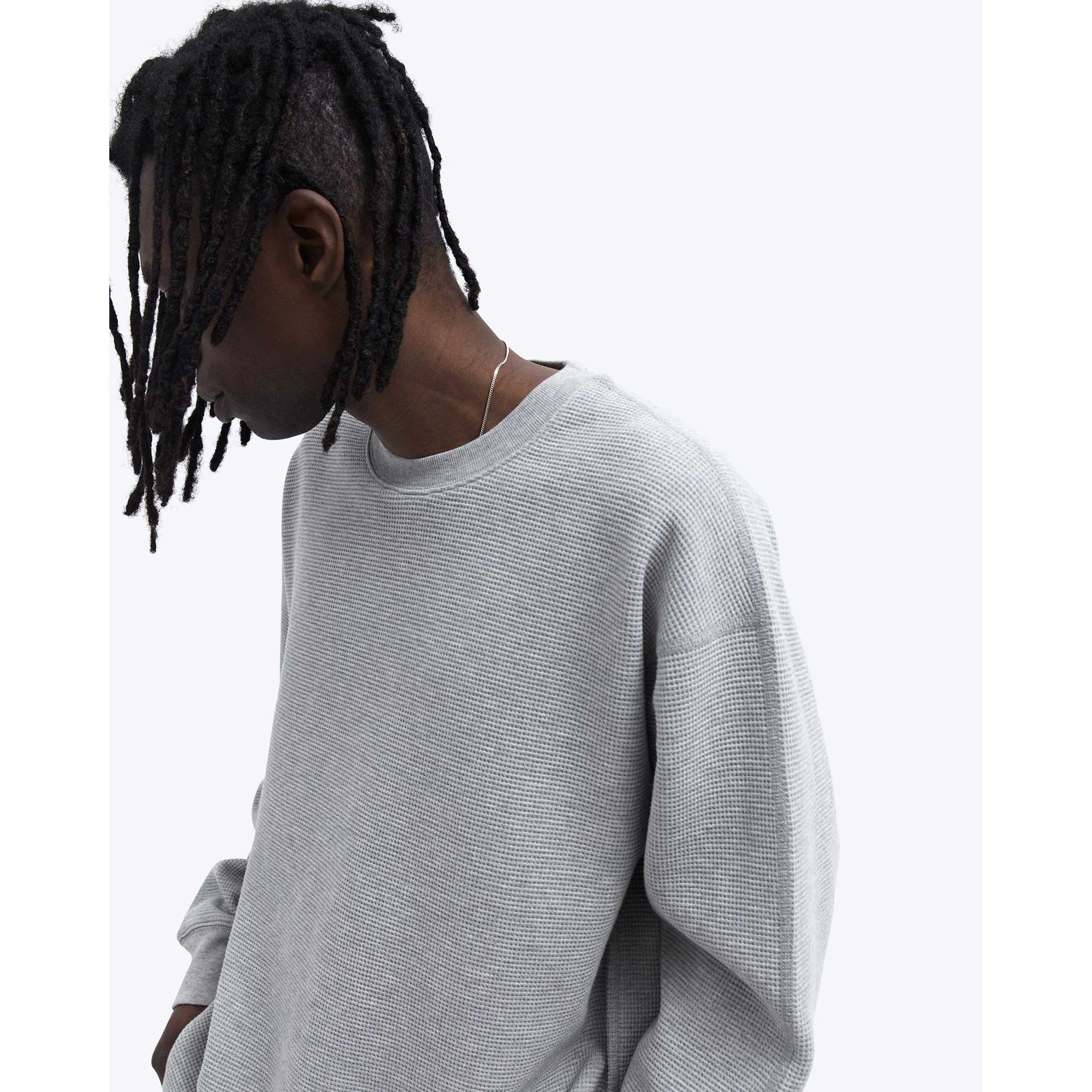 Reigning Champ Flatback Thermal Crewneck — available at Norwood