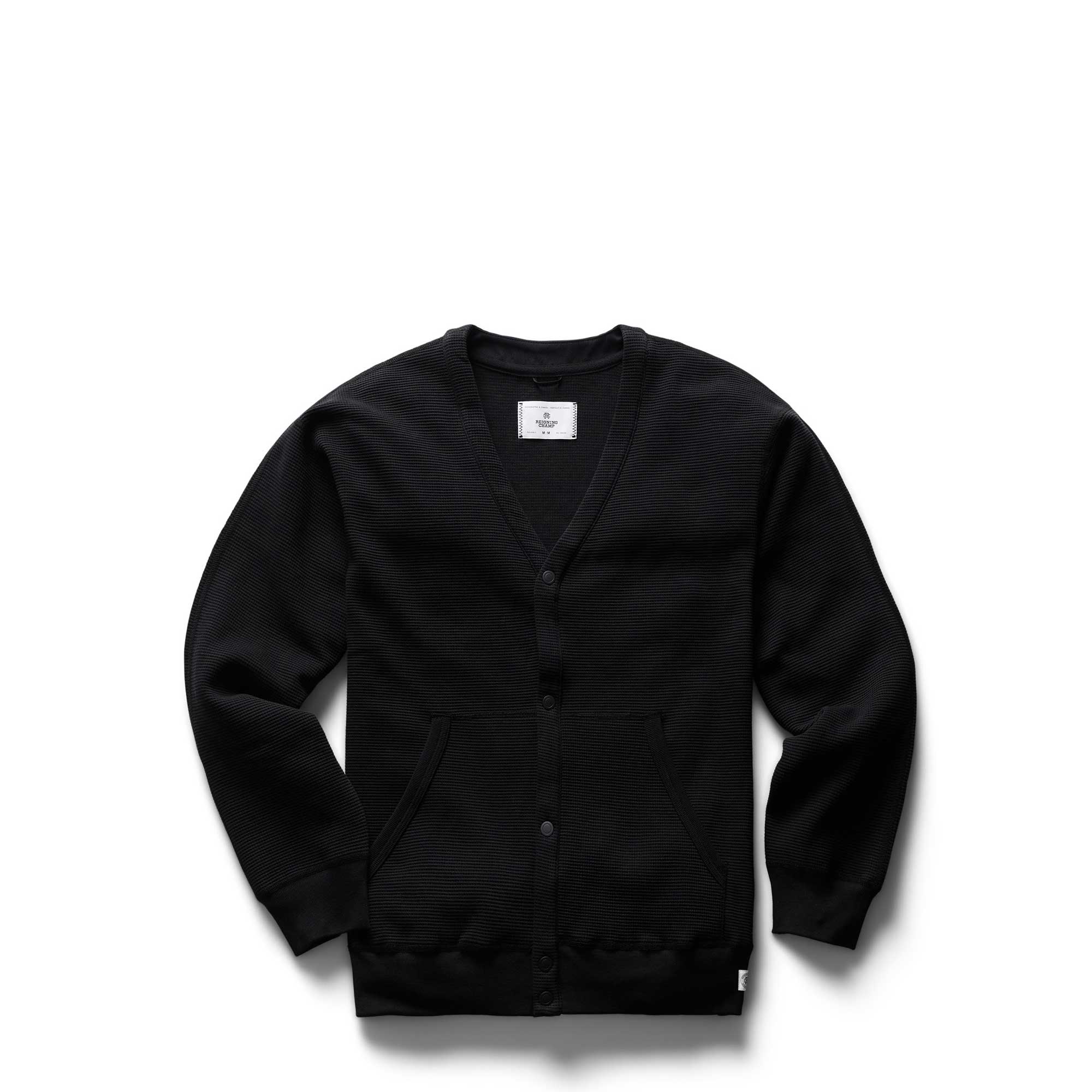 Reigning Champ Flatback Thermal Cardigan — available at Norwood