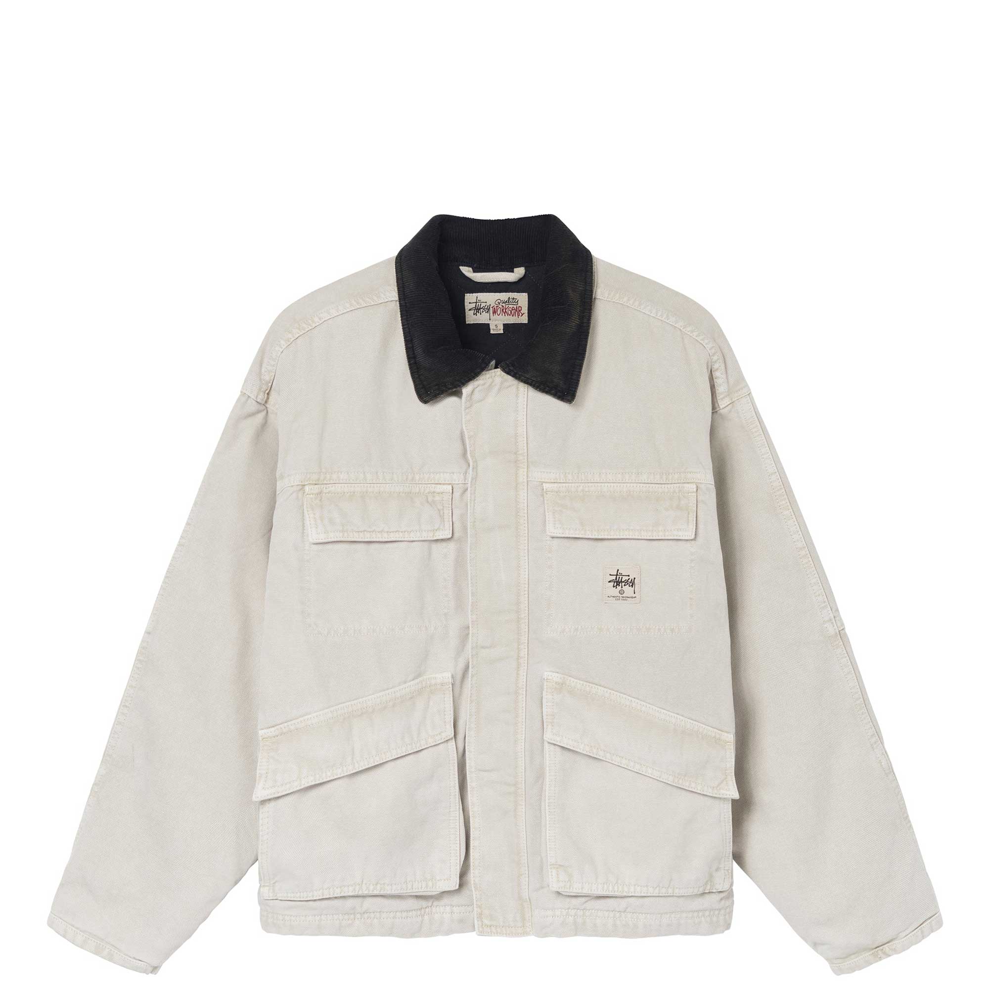 stussy washed canvas shop jacket ダック デニム - ジャケット・アウター