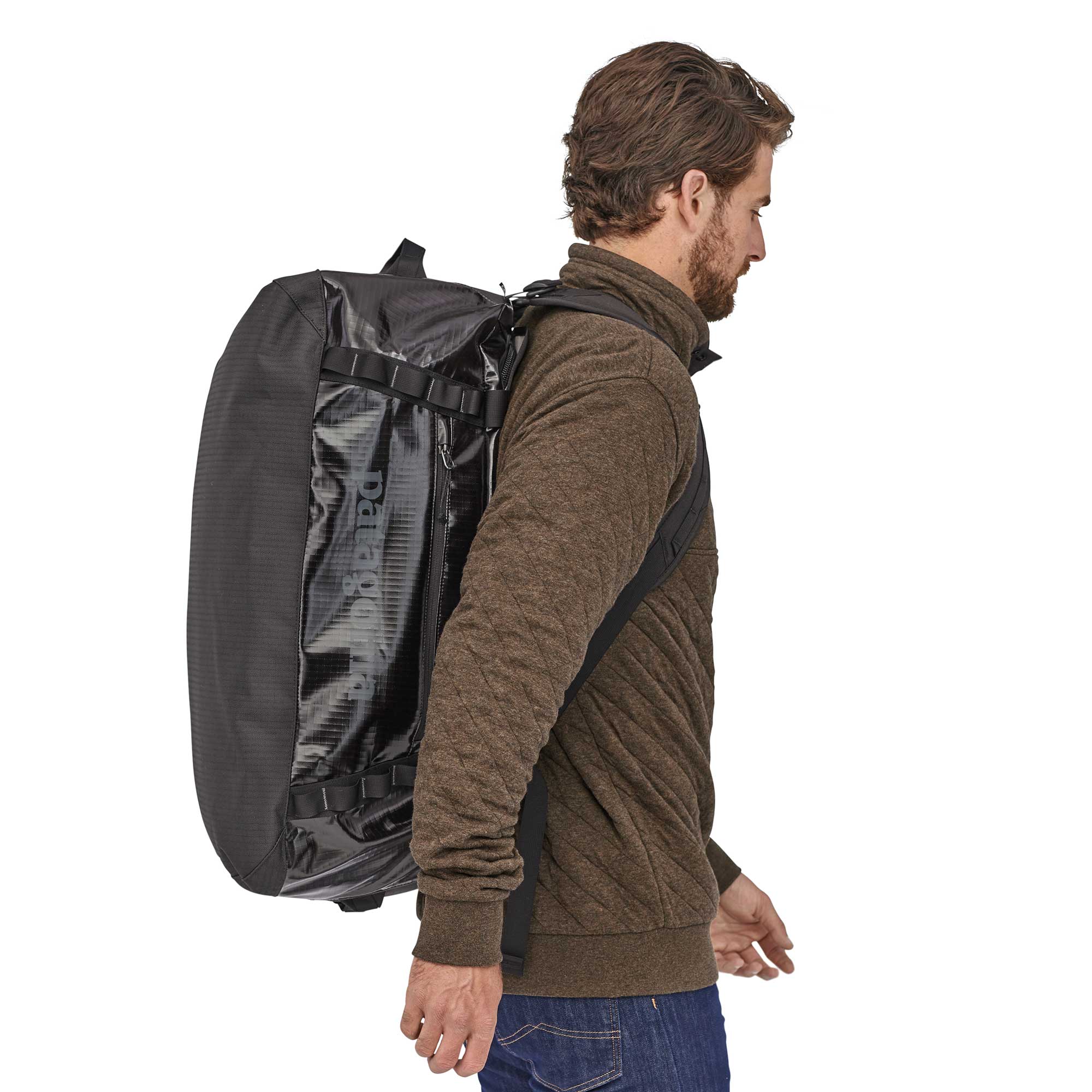 Patagonia Black Hole Duffel 55L, Black — available at Norwood