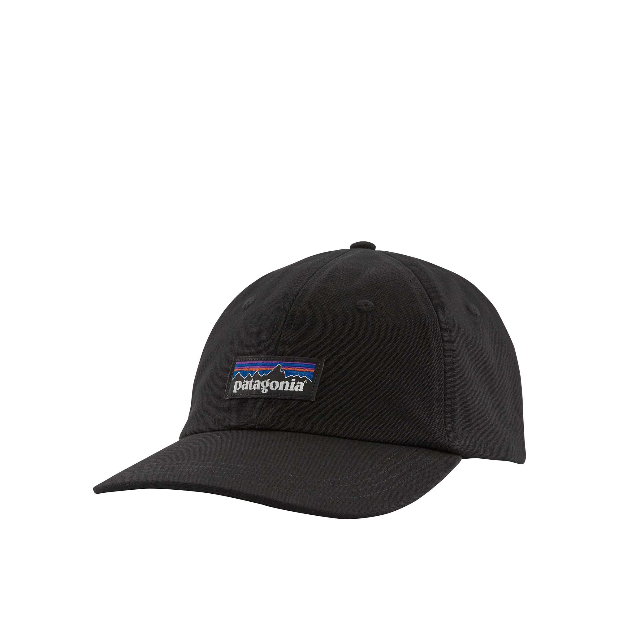 Patagonia P-6 Label Trad Cap, Black — available at Norwood