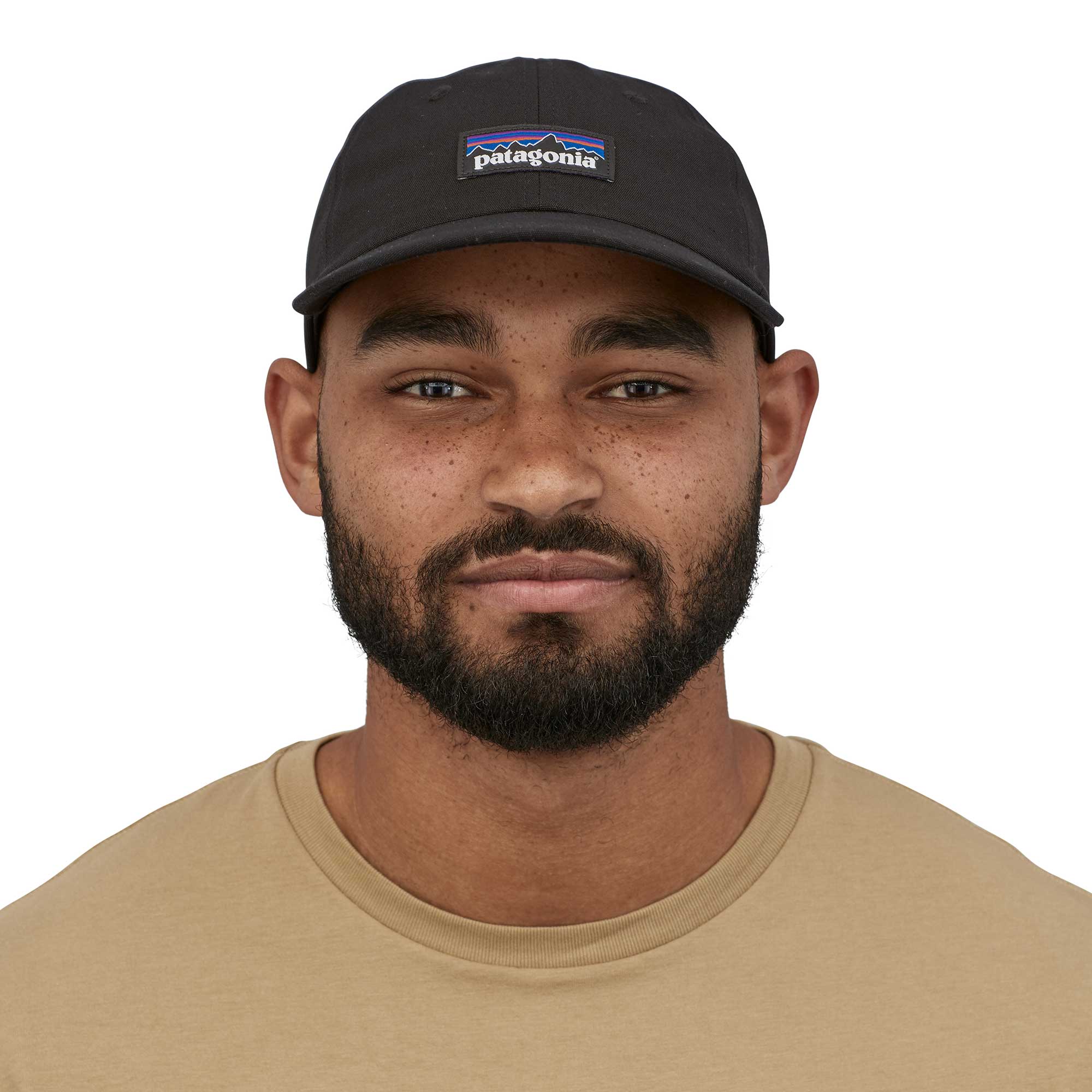 Patagonia P-6 Label Trad Cap, Black — available at Norwood