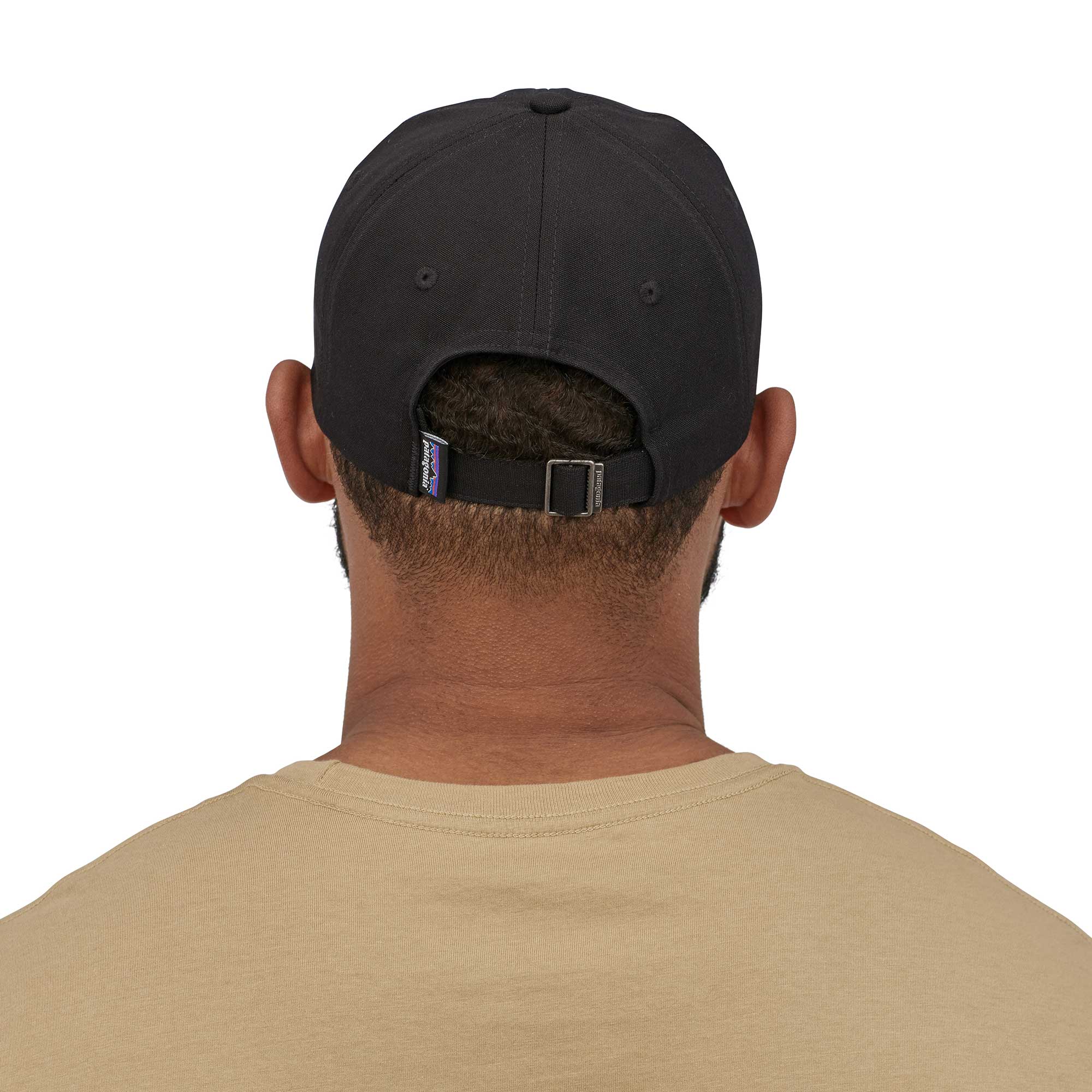 Patagonia P-6 Label Trad Cap, Black — available at Norwood