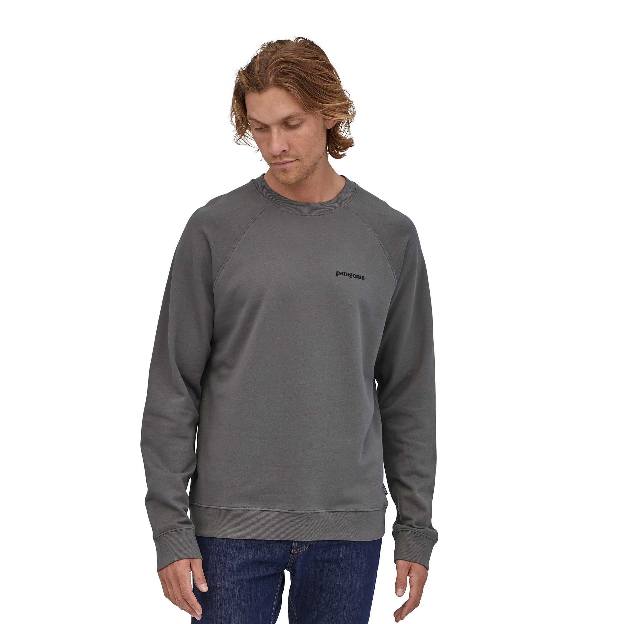 Patagonia Mens P-6 Logo Organic Crew Sweatshirt — available at Norwood