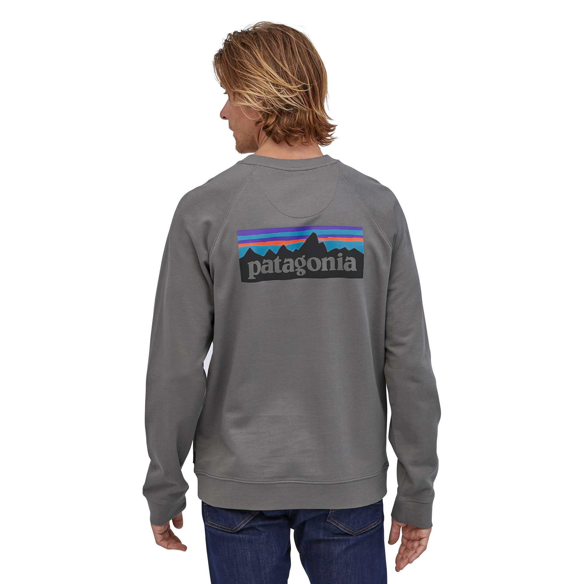 Patagonia Mens P-6 Logo Organic Crew Sweatshirt — available at Norwood