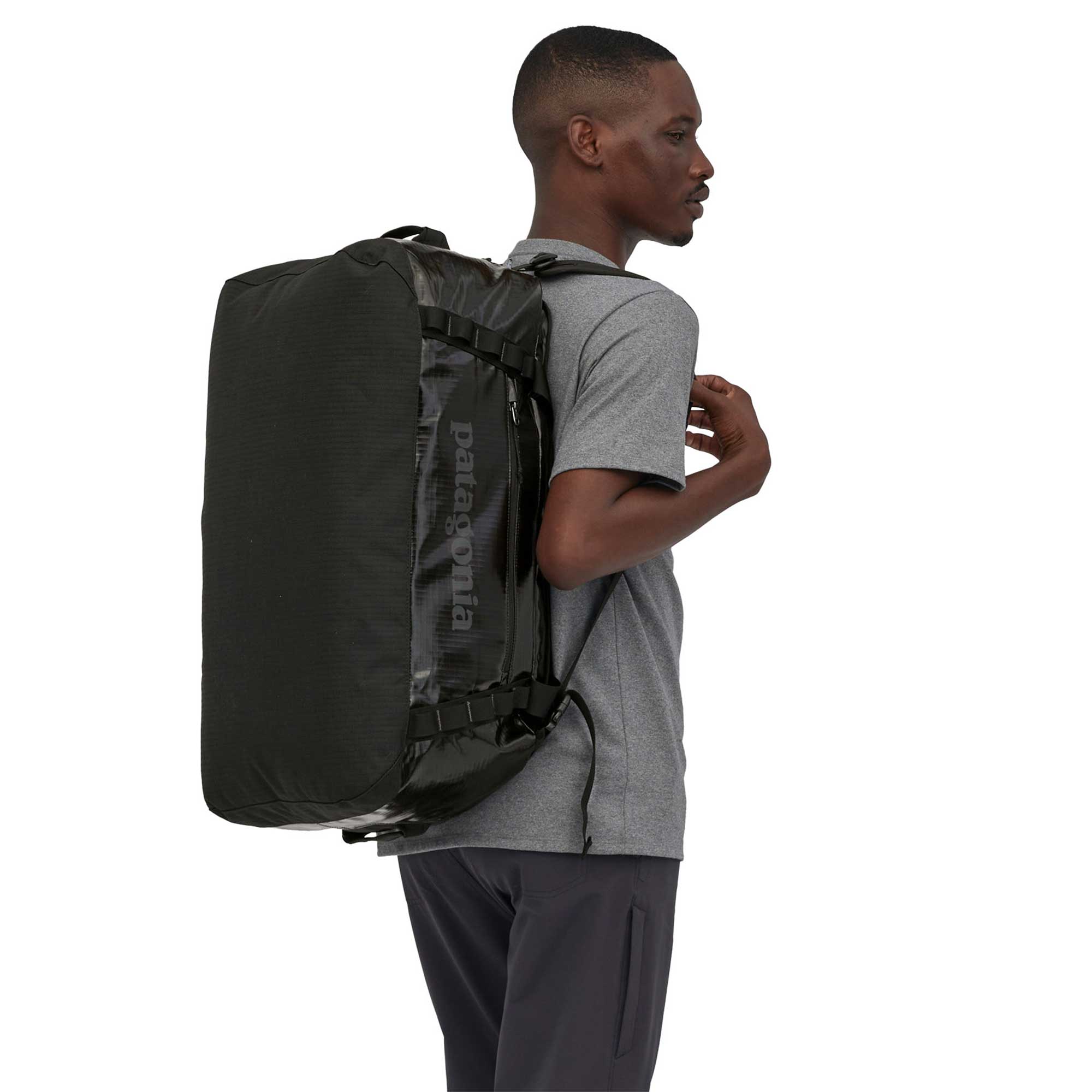 Patagonia Black Hole Duffel 55L, Black — available at Norwood