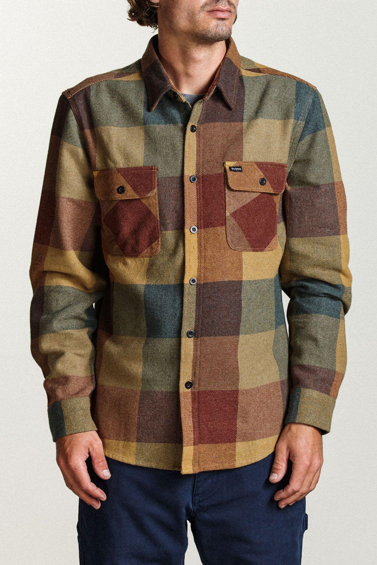 Brixton Bowery L/S Flannel — available at Norwood