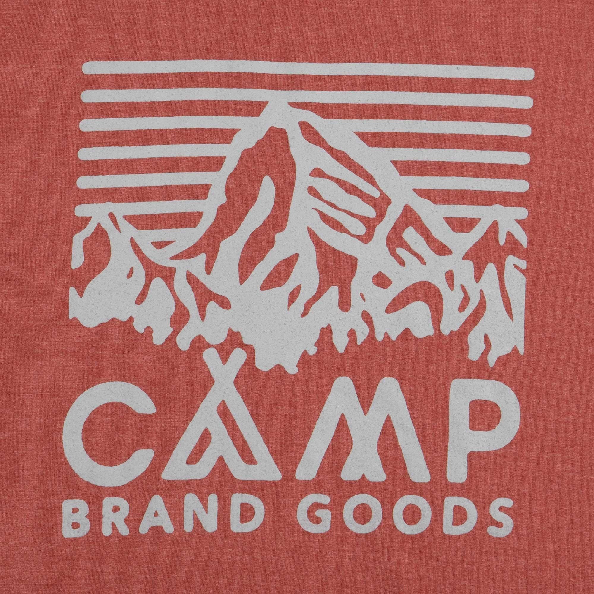 Camp Brand Goods Heritage Logo TShirt Clay Heather CBG02HLHC Norwood