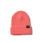 Quiet Life waffle beanie, coral — available at Norwood