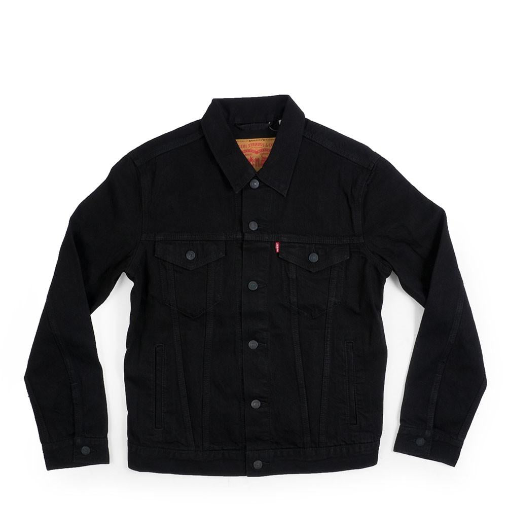 Levi's berk denim trucker jacket in black on sale