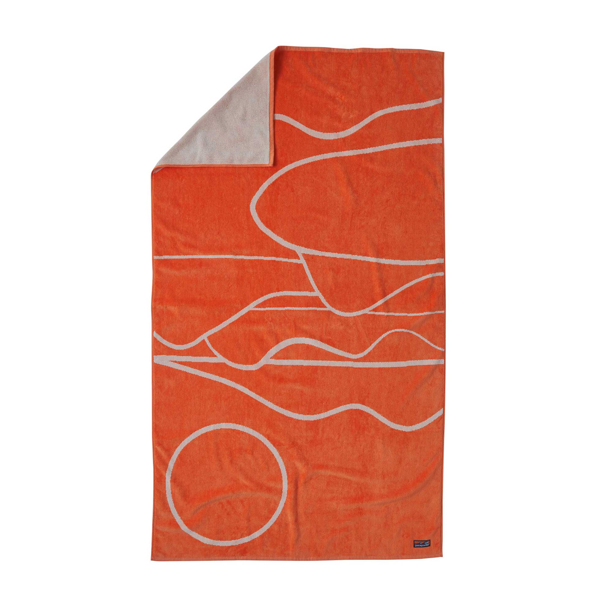 Patagonia Organic Cotton Towel, Wildlands Towel: Tigerlily Orange — available at Norwood