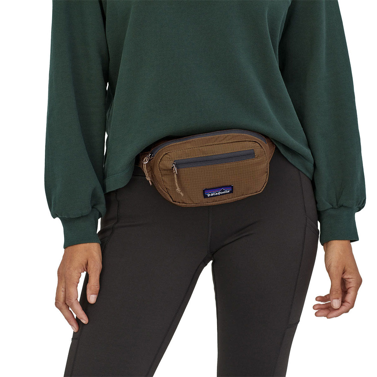 Patagonia Ultralight Black Hole Mini Hip Pack, Coriander Brown — available at Norwood