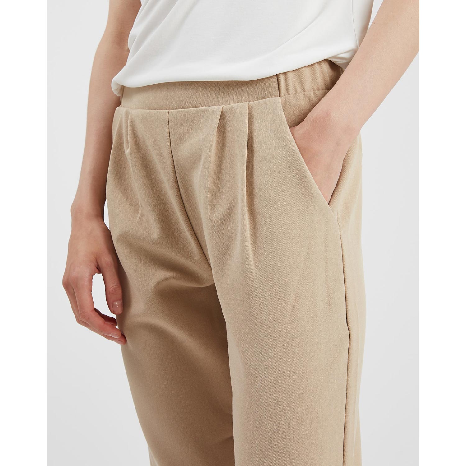 Buy FOREVER 21 Off White Casual Trousers - Trousers for Women 1225578 |  Myntra