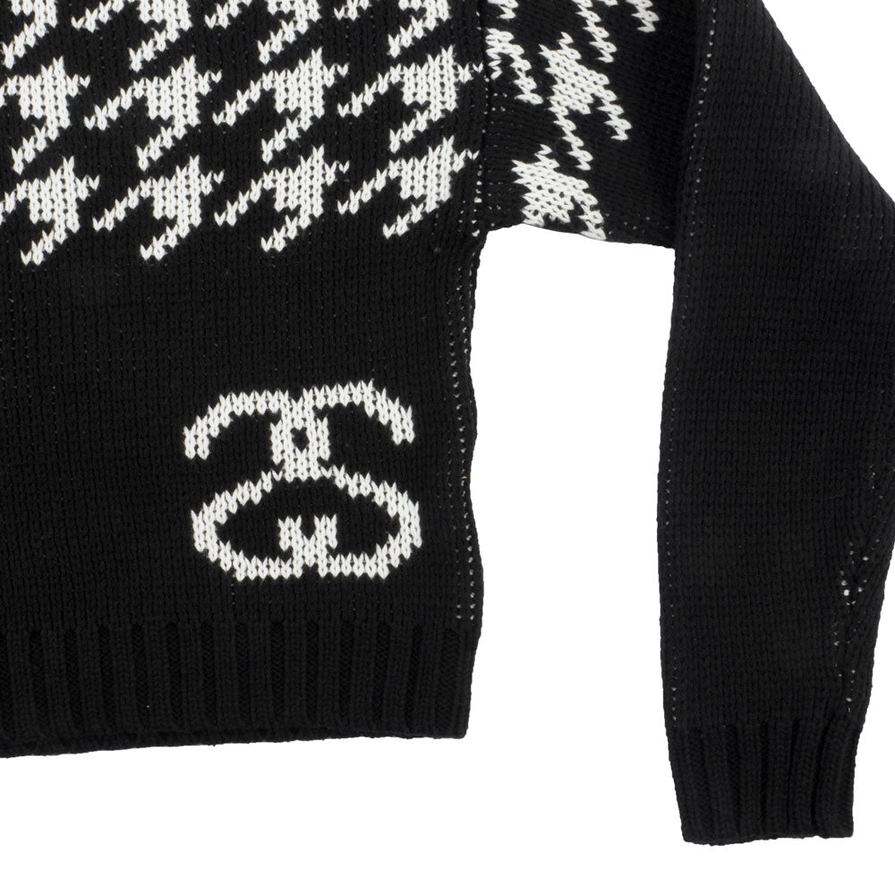Stussy Womens Houndstooth Jumper Sweater