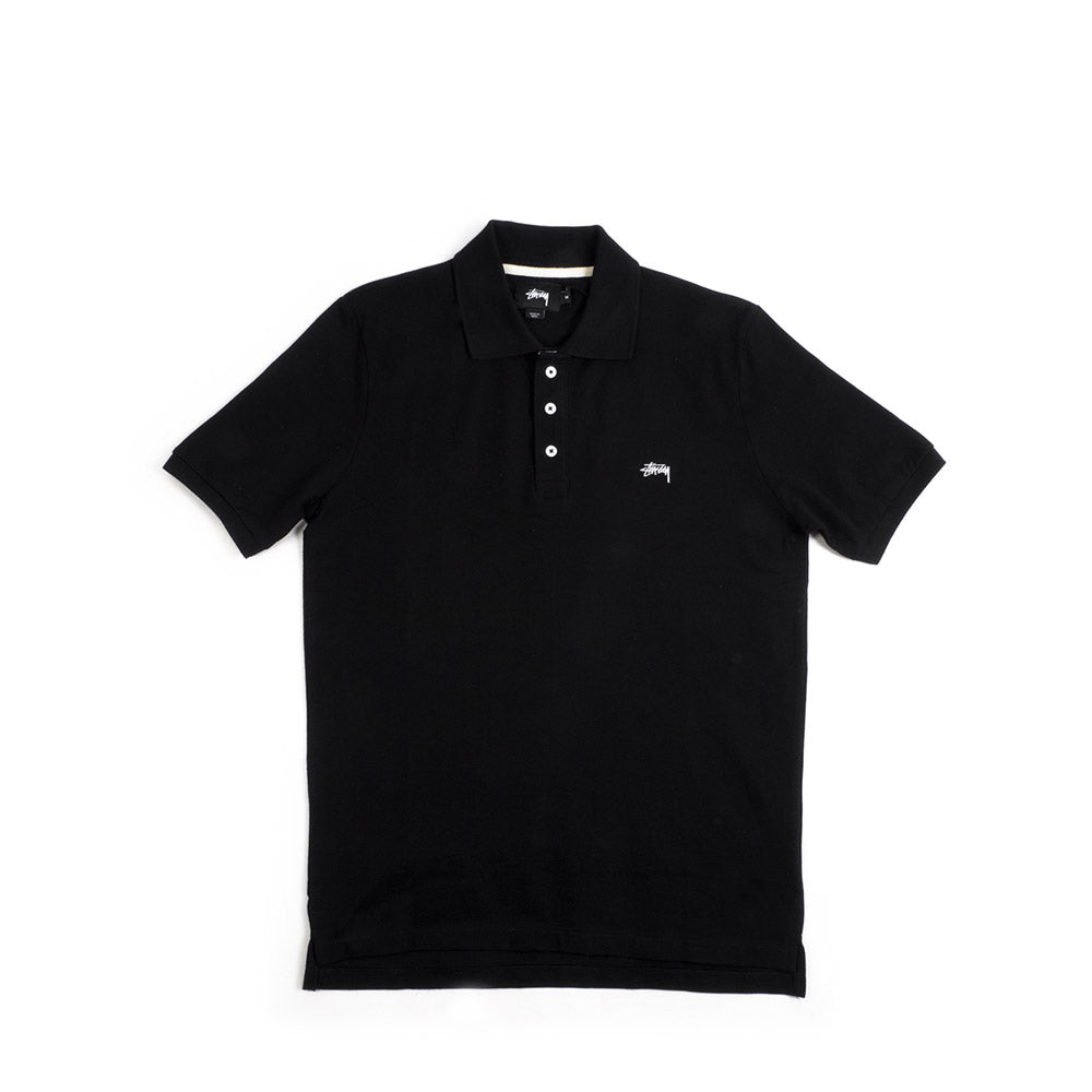 Stussy Pique Polo black Norwood