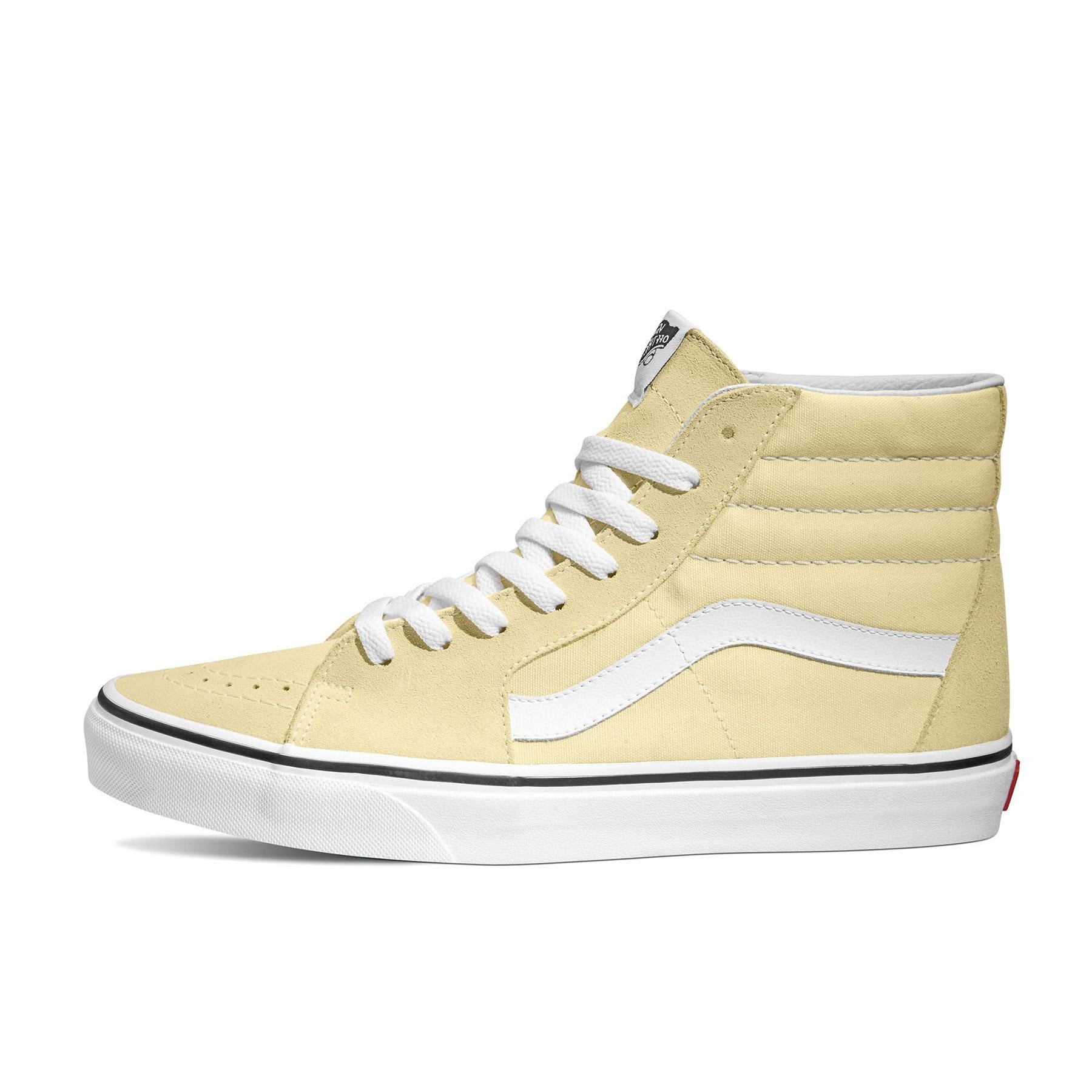 Light yellow vans high 2025 top